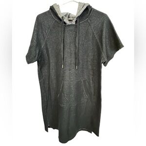 Andrew Marc New York Navy Pullover Hoodie Short Sleeve Oversized Women’s L